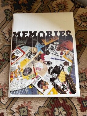 Vintage 1970s High School Memories Journal / High School Journal scrap book